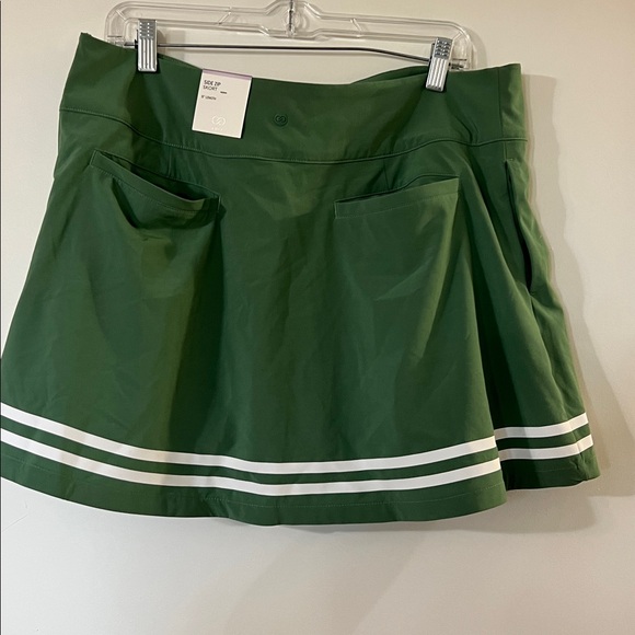 CALIA by Carrie Underwood Forest Green Mini Skort - Picture 5 of 7